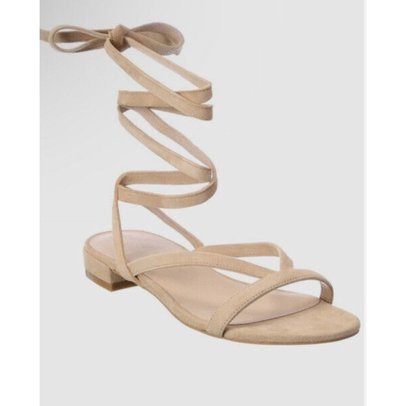Stuart Weitzman Anita Gladiator Suede Sandal Size 6 - Picture 1 of 8